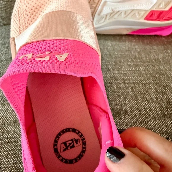 Free People APL Techloom Bliss Sneaker Mesh Pink Rose Dust size 8.5 - Picture 11 of 12